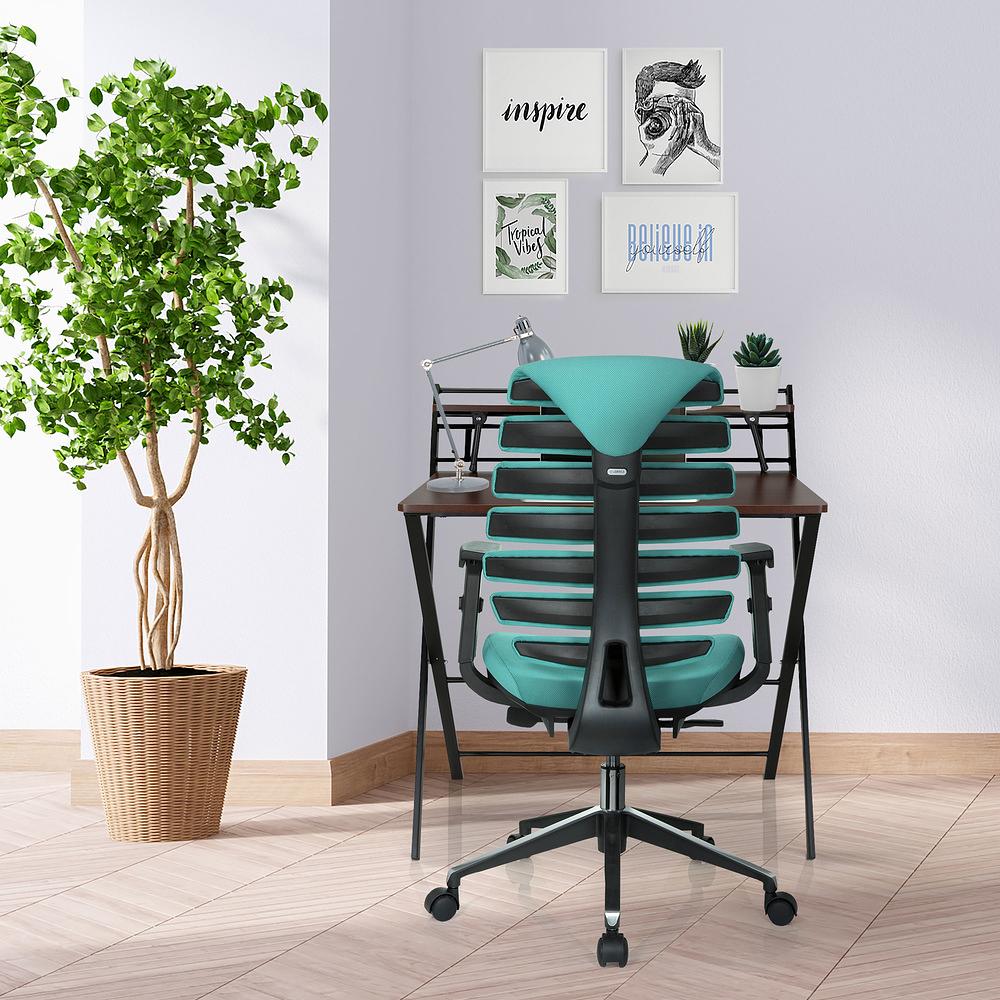 ERGO LINE II office chair Swivel Fabric Turquoise 9