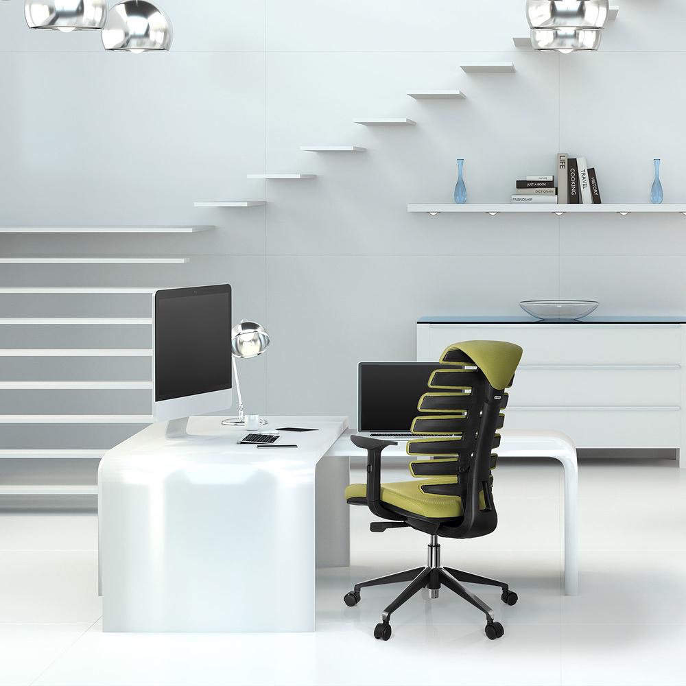 ERGO LINE II Office chair Swivel Fabric Green 8