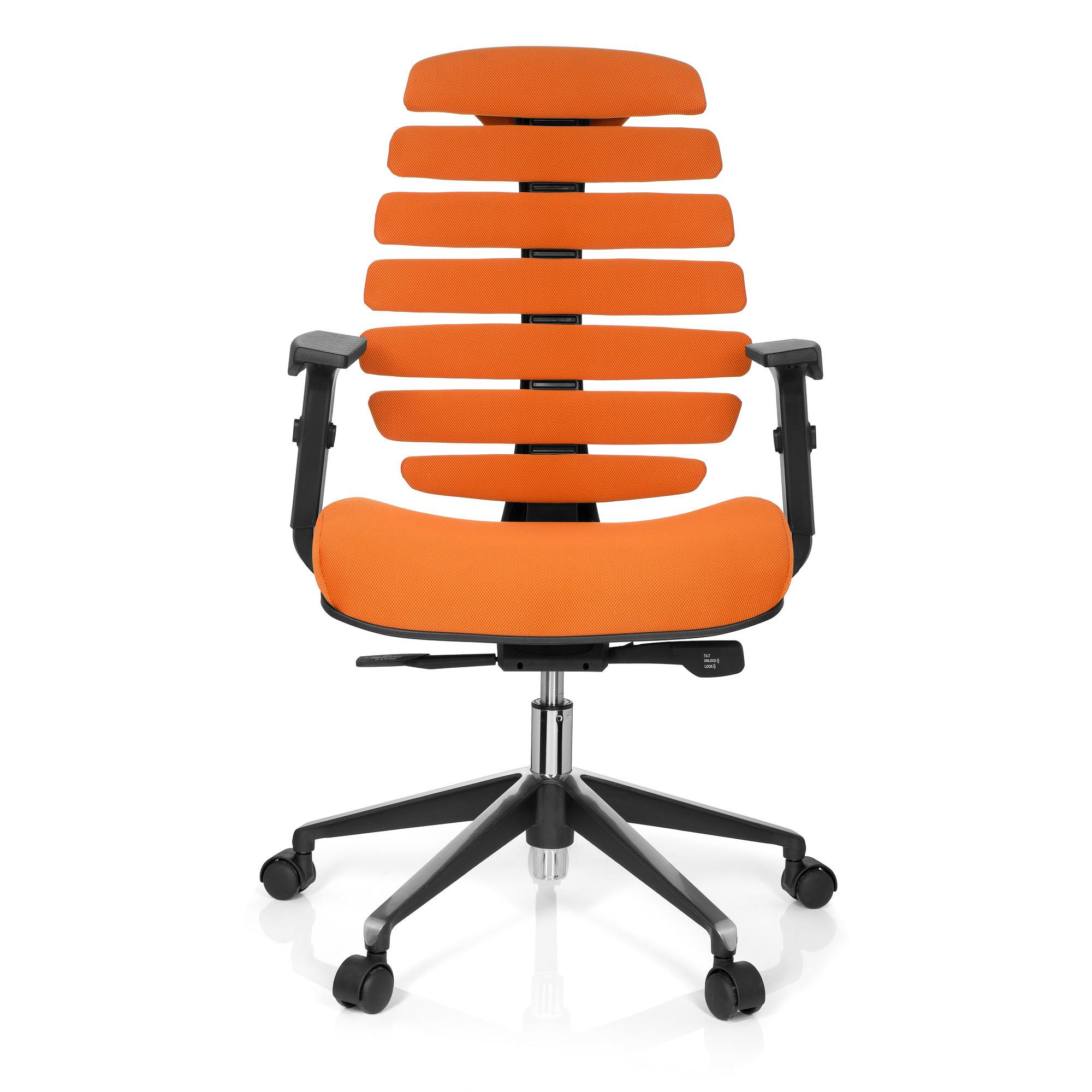 ERGO LINE II Office Chair Swivel Fabric Orange 0