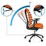 ERGO LINE II Office Chair Swivel Fabric Orange 1