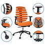 ERGO LINE II Office Chair Swivel Fabric Orange 2