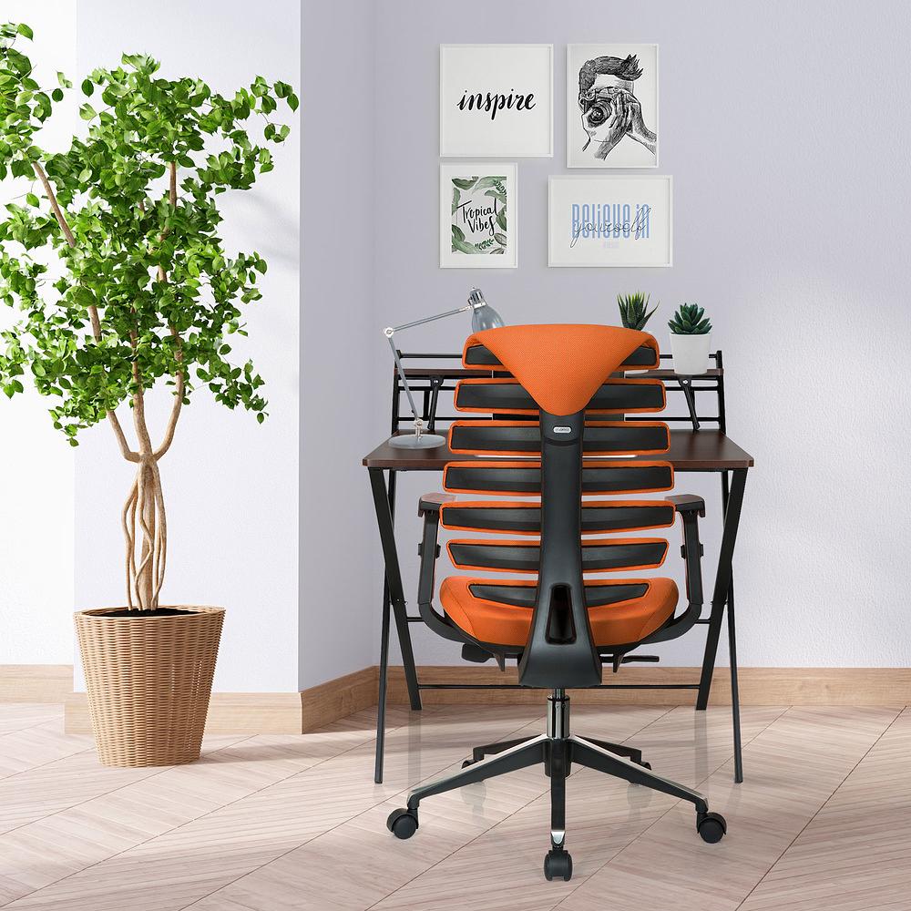 ERGO LINE II Office Chair Swivel Fabric Orange 9