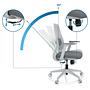 PARFERIO W Office chair Swivel Fabric Gray 1