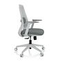 PARFERIO W Office chair Swivel Fabric Gray 7