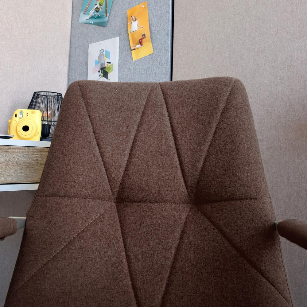 SARANTO II Office chair Swivel with casters Fabric Brown 6