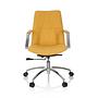 SARANTO II Office chair Swiveling with castors Fabric Mustard yellow 0