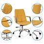 SARANTO II Office chair Swiveling with castors Fabric Mustard yellow 2