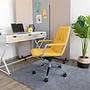 SARANTO II Office chair Swiveling with castors Fabric Mustard yellow 5