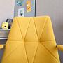 SARANTO II Office chair Swiveling with castors Fabric Mustard yellow 6
