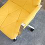 SARANTO II Office chair Swiveling with castors Fabric Mustard yellow 8