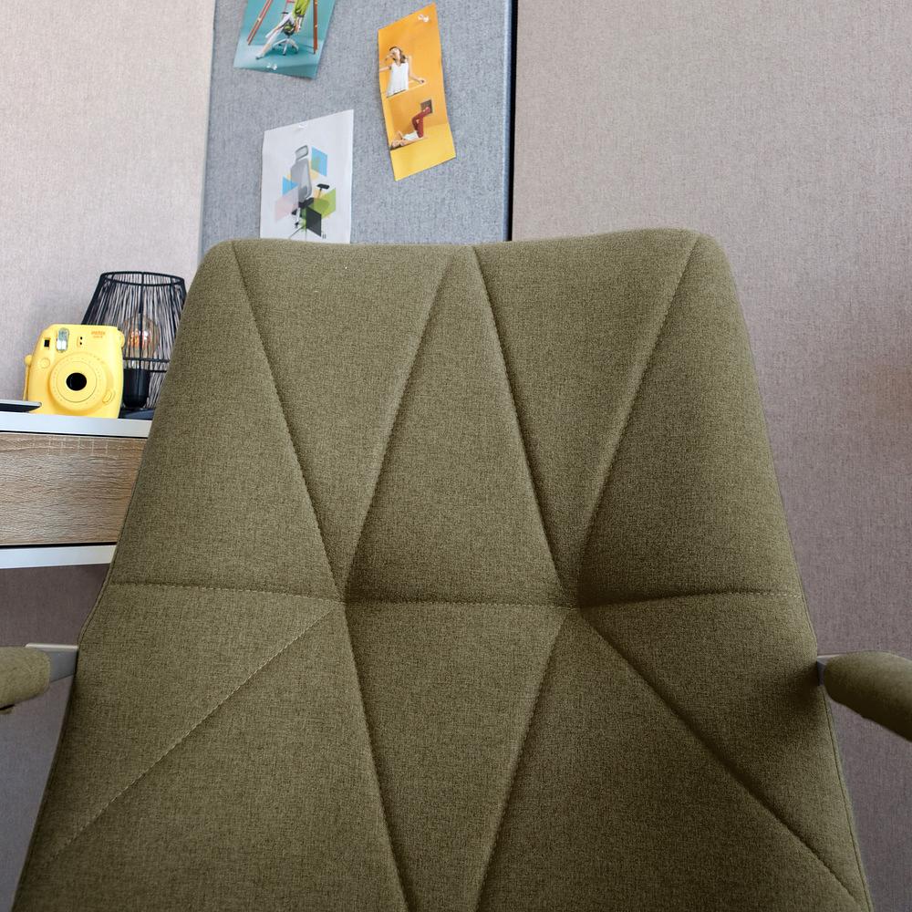 SARANTO II Office chair Swivel with casters Fabric Khaki 6