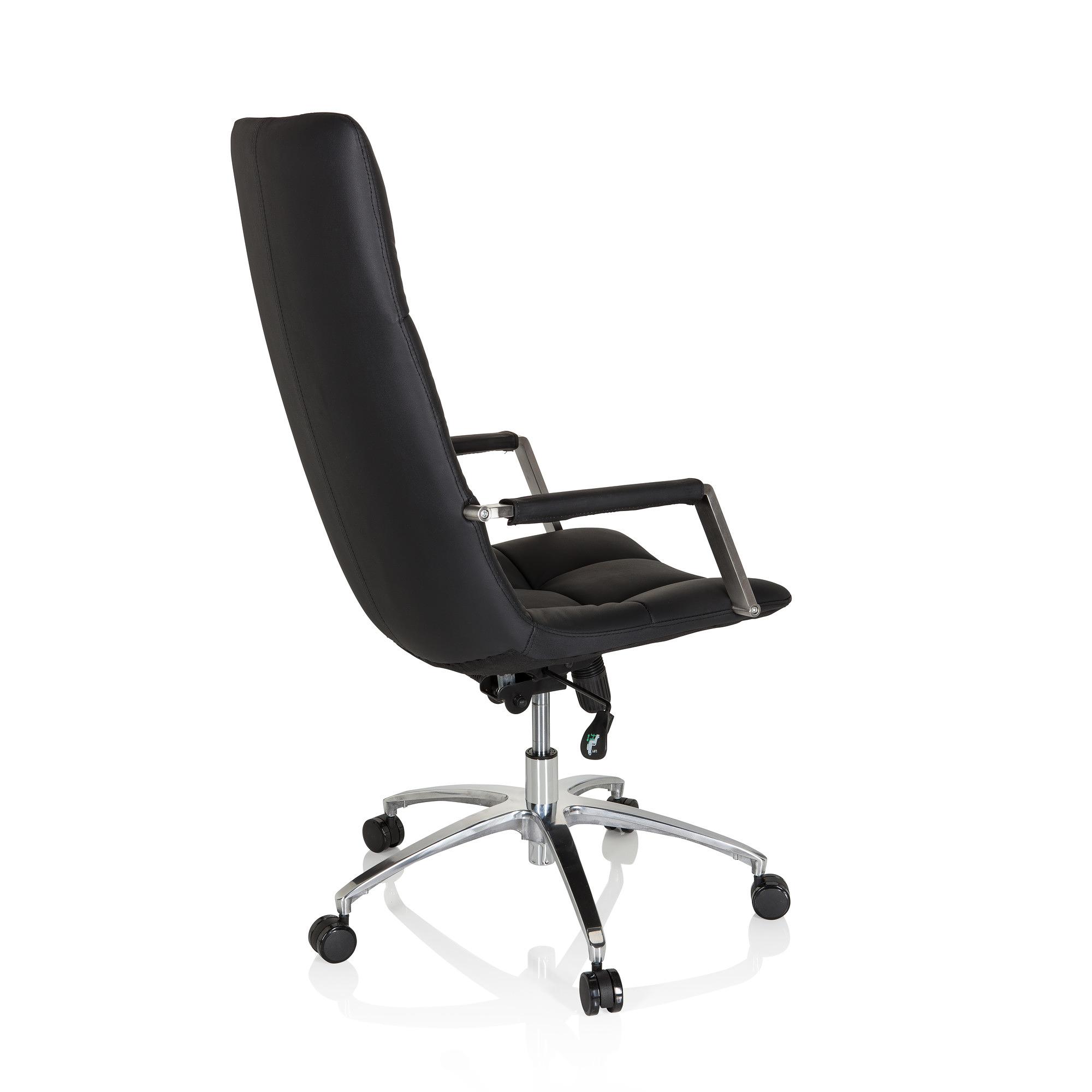 Saranto Pro Office Chair Swivel Leather Black 8
