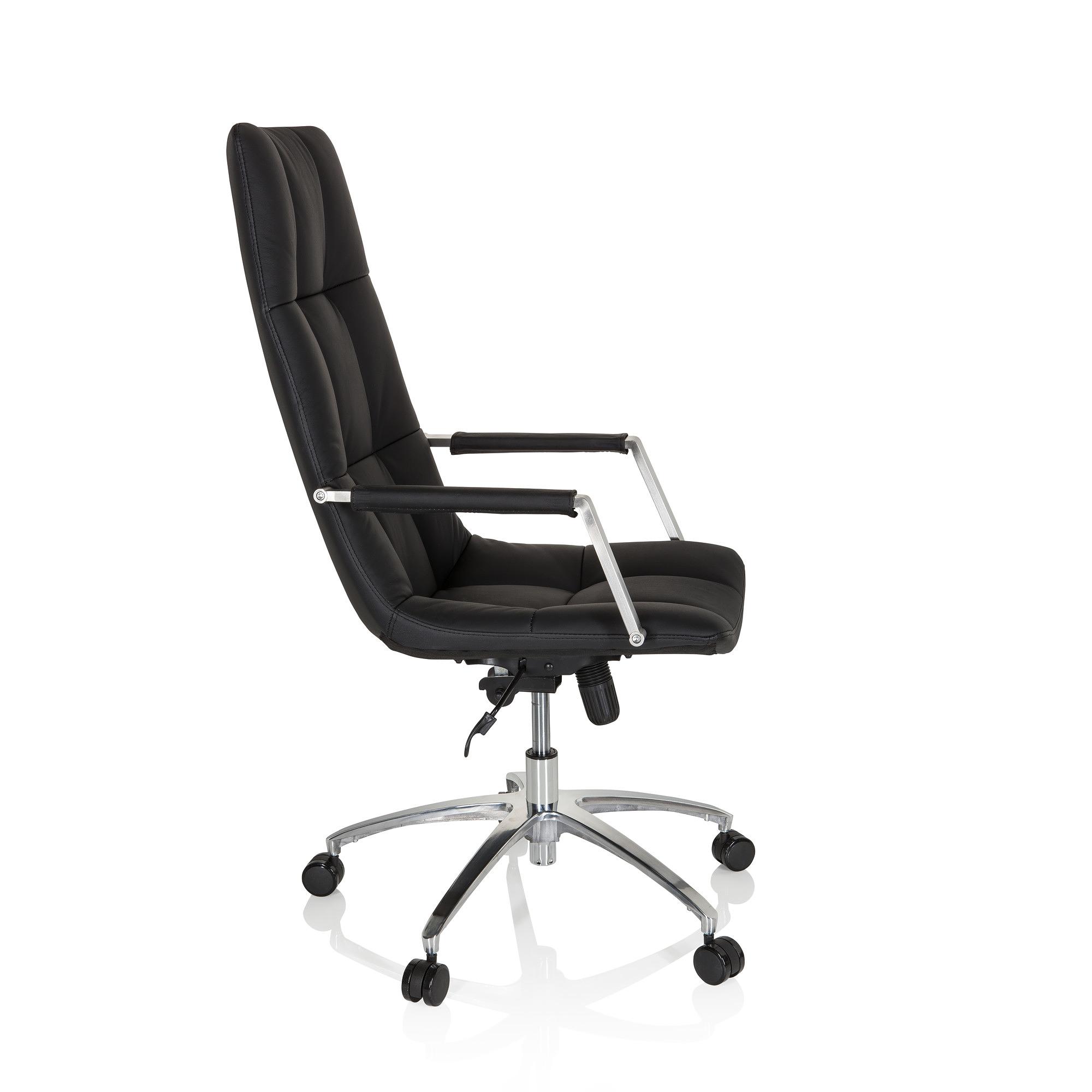 Saranto Pro Office Chair Swivel Leather Black 7