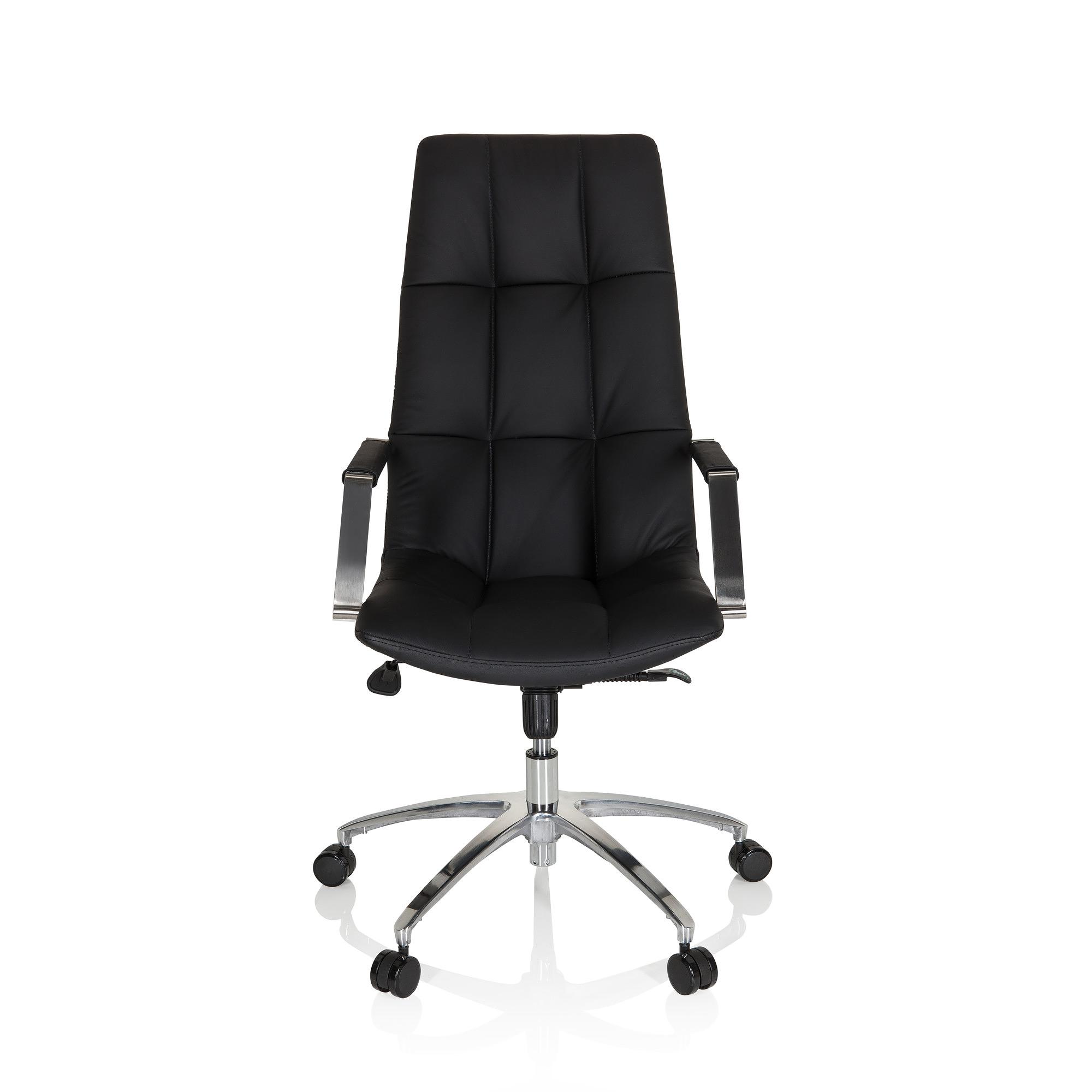 Saranto Pro Office Chair Swivel Leather Black 0