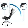 Saranto Pro Office Chair Swivel Leather Black 1