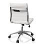 TRISHA Office Chair Swivel Faux Leather White 8