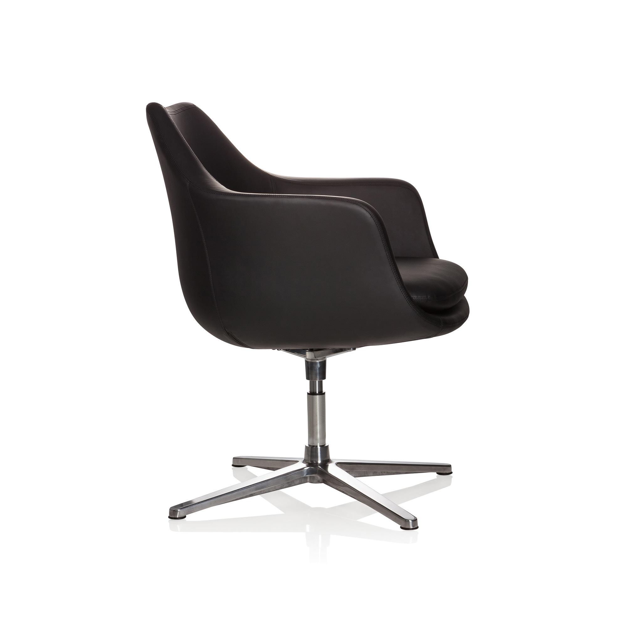 ARTEMIA Swivel Armchair Faux Leather Black 7