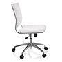 TRISHA Office Chair Swivel Faux Leather White 6