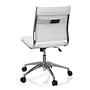 TRISHA Office Chair Swivel Faux Leather White 9