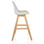 2x SCANDI HIGH Hocker Kunstleder Weiß 7
