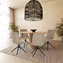 TARVISO I Dining chair Swivel Fabric Beige 3