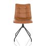 Tarviso dining chair faux leather brown 0