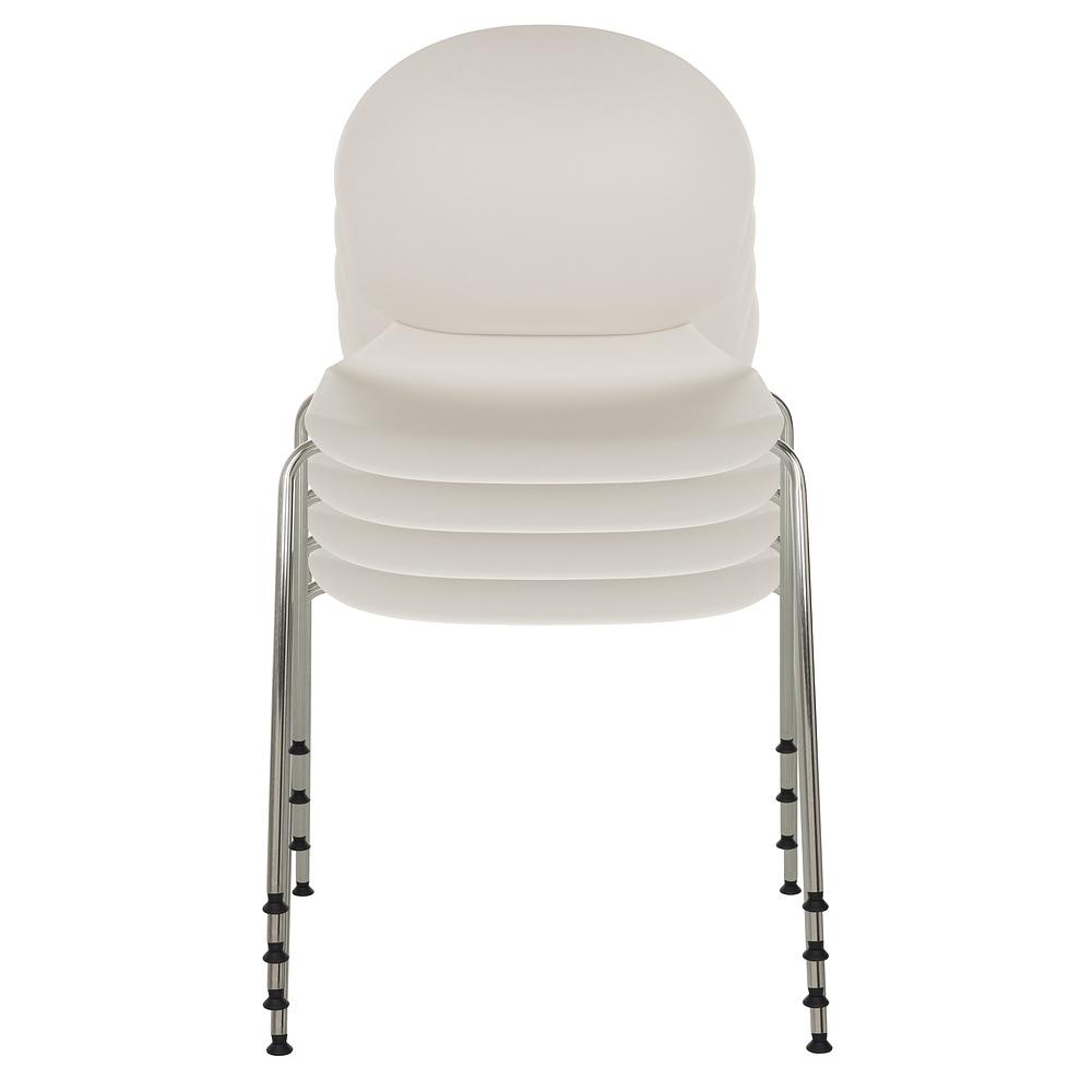 T36 VI Sedia impilabile plastica bianco 6
