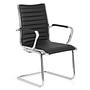 VEMONA V Conference chair cantilevered faux leather black 1