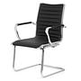 VEMONA V Conference chair cantilevered faux leather black 9