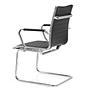 VEMONA V Conference chair cantilevered faux leather black 7