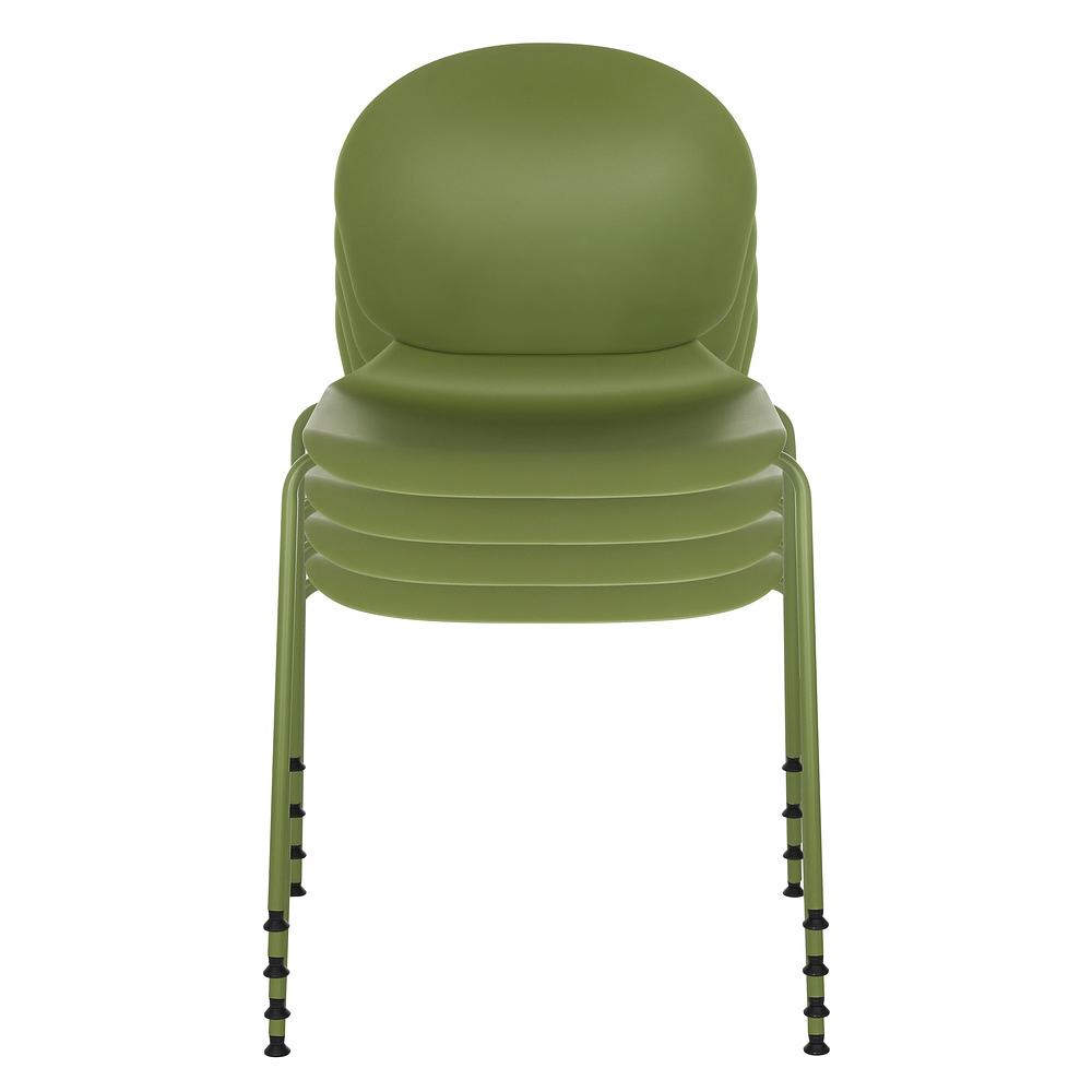 T36 VI Stackable chair Plastic Green 6