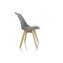 SCANDI 4-piece dining chair set plastic grey 6