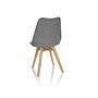 SCANDI 4-piece dining chair set plastic grey 9