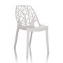 ARTIFO TRI Garden Chair Indoor and Outdoor stackable White 3