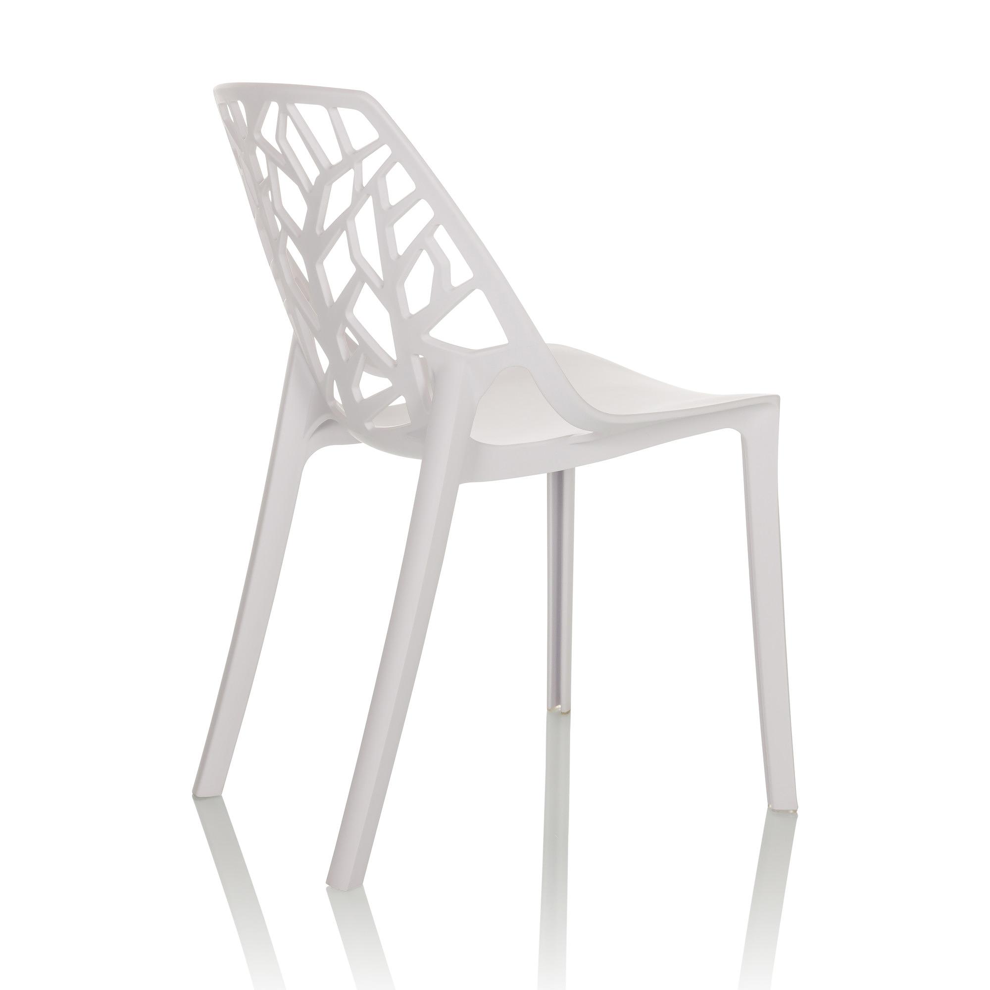 ARTIFO TRI Garden Chair Indoor and Outdoor stackable White 7