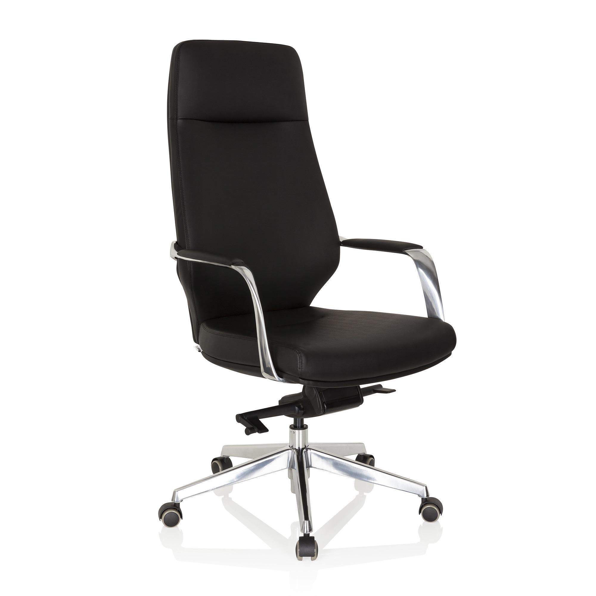 VELVET Swivel Office Chair Faux Leather Black 6