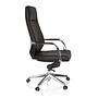 VELVET Swivel Office Chair Faux Leather Black 7