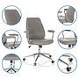 THEO I Office chair Swivel Faux leather Grey 2