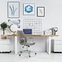 THEO I Office chair Swivel Faux leather Grey 3