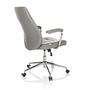 THEO I Office chair Swivel Faux leather Grey 8