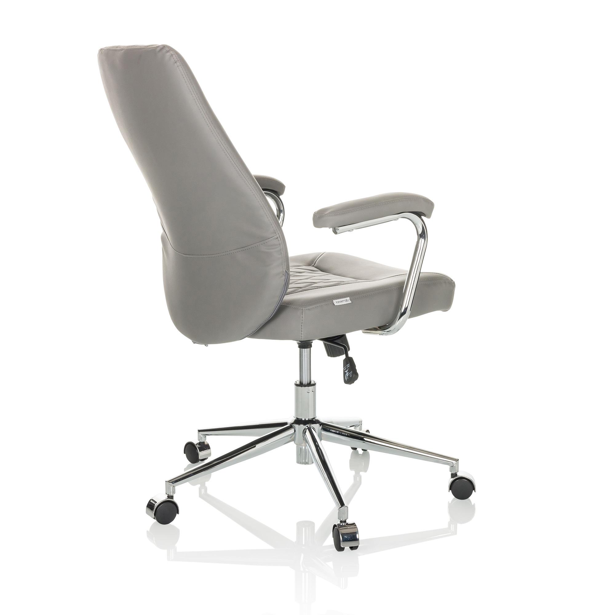 THEO I Office chair Swivel Faux leather Grey 8