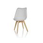 4x Scandi Dining Chair Plastic White 9