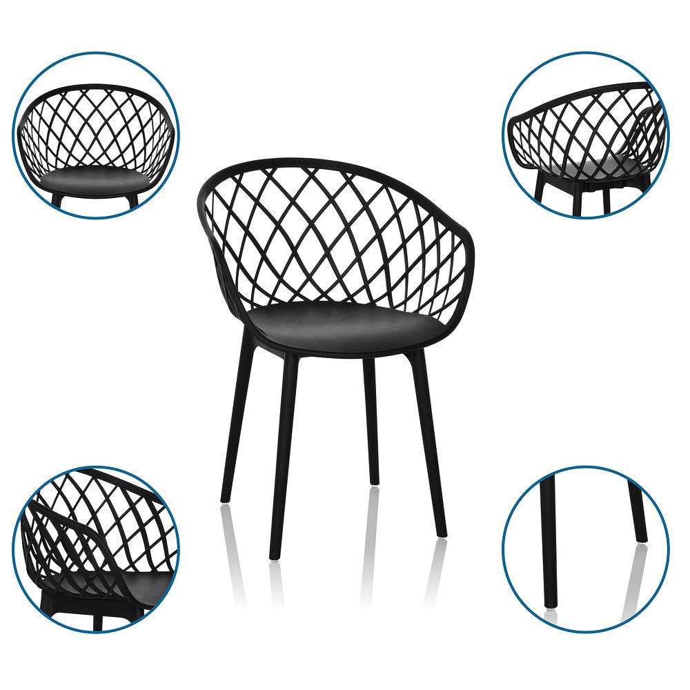 BEGIO B Chair Plastic Black 1