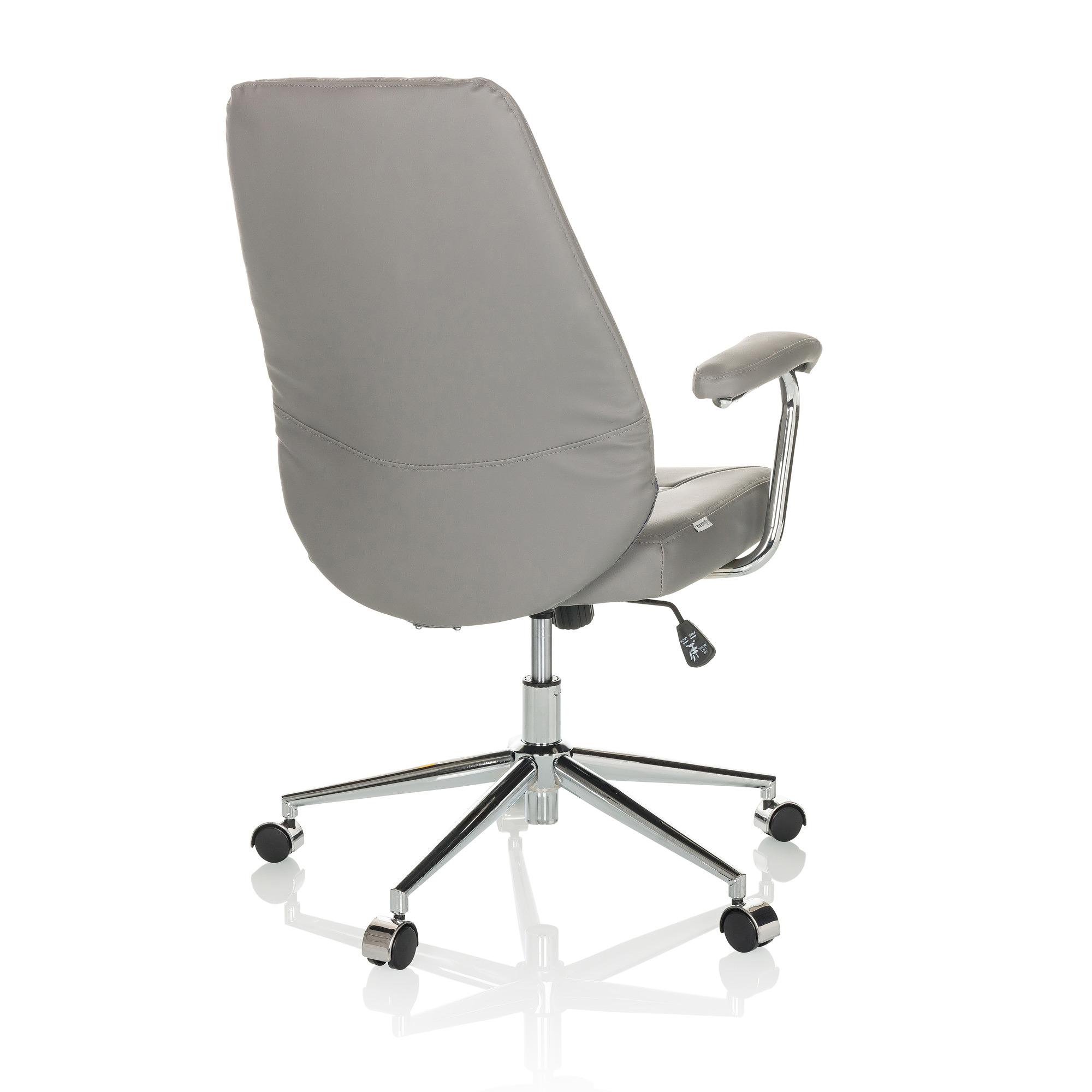 THEO I Office chair Swivel Faux leather Grey 9