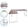 WORKSPACE XL I Corner desk Wood Grey 3