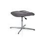 SARANTO Stool Height Adjustable Fabric Grey 8