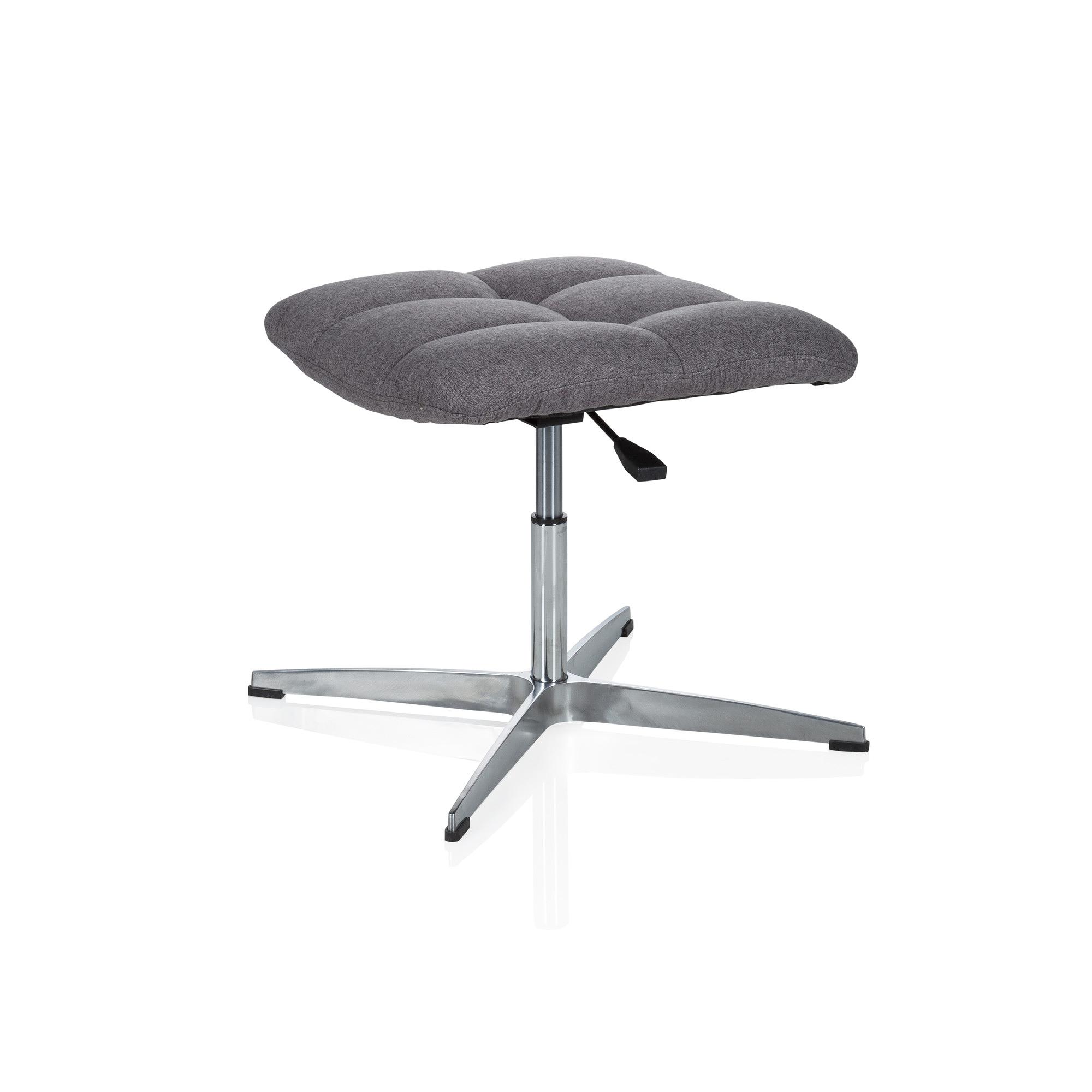 SARANTO Stool Height Adjustable Fabric Grey 8