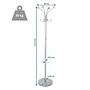 SPACE Coat rack Metal Silver 5