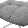 SARANTO Stool Height Adjustable Fabric Grey 1
