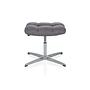 SARANTO Stool Height Adjustable Fabric Grey 0